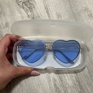 blue heart sunglasses